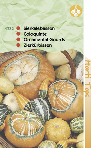 Cucurbita ( Sierkalebassen ) klein en groot vrucht 0.89