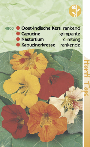 Tropaeolum ( oost- indische kers) Enkelbloemig gem. 0.69 - Klik op de afbeelding om het venster te sluiten