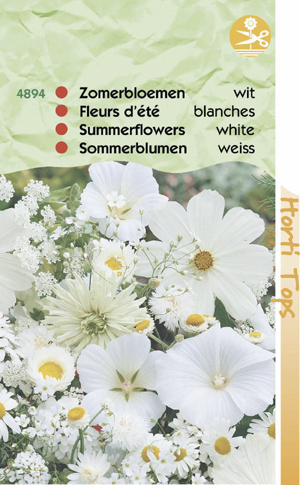 Zomerbloemen Wit 1.25