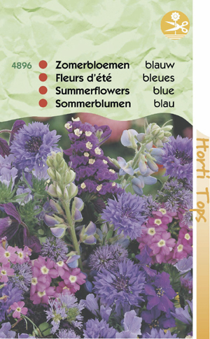 Zomerbloemen Blauw 1.25